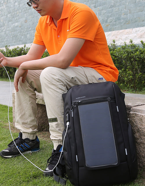 Load image into Gallery viewer, Solar Panel Charging Backpack
