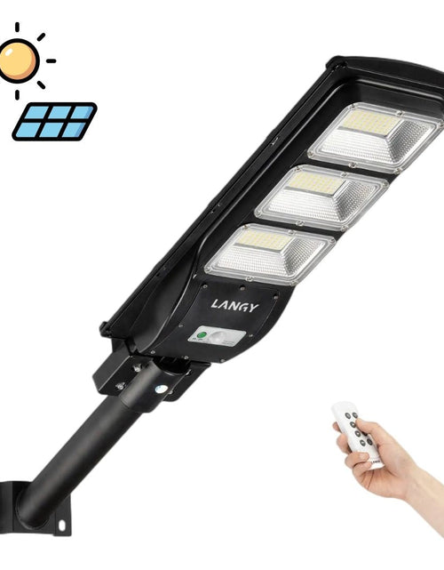 Load image into Gallery viewer, LANGY 90W solar street light 9000 lumens
