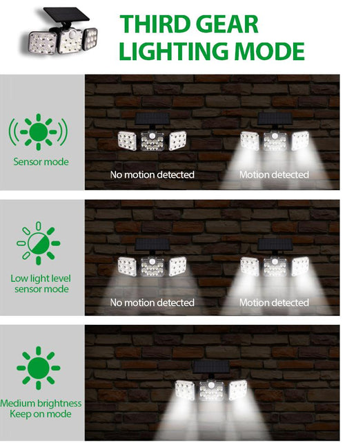 Load image into Gallery viewer, 3 Adjustable Heads 270° Wide Angle Illumination Solar Lights Outdoor
