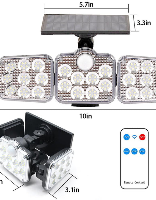 Load image into Gallery viewer, 3 Adjustable Heads 270° Wide Angle Illumination Solar Lights Outdoor
