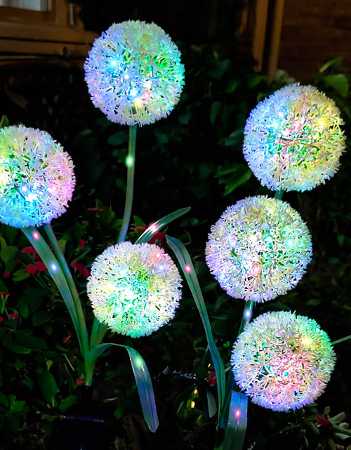 Load image into Gallery viewer, Solar Lights Outdoor Decorative 3 Heads Solar Dandelion Garden Lights
