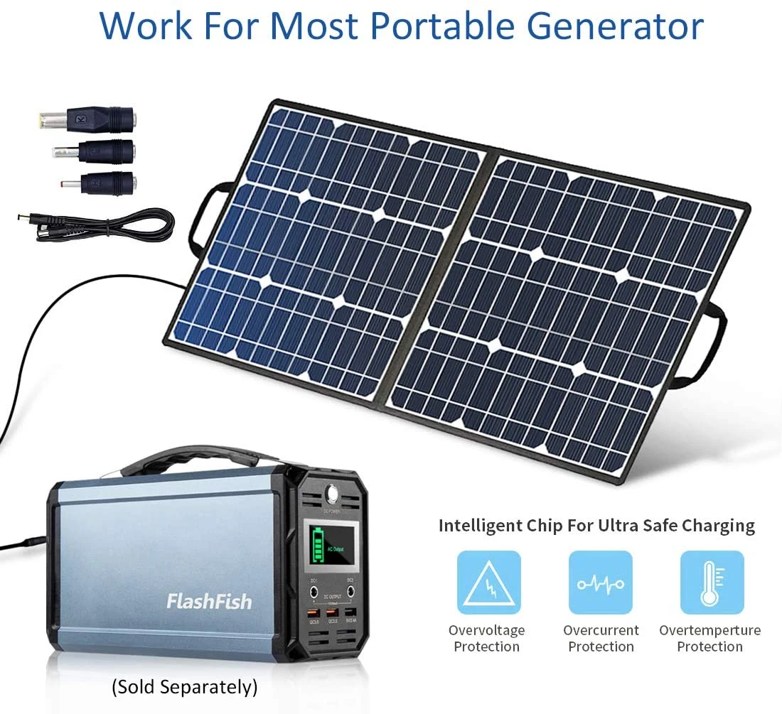 <img src="solar panel.jpg" alt="portable power station and solar panel"/>