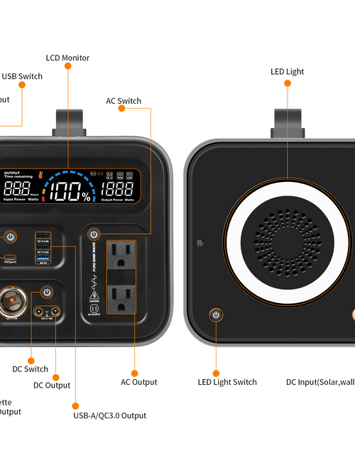 Load image into Gallery viewer, &lt;img src=&quot;portable power station.jpg&quot; alt=&quot;portable power station&quot;/&gt;
