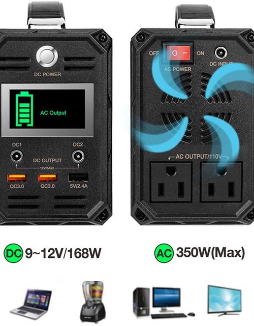 Load image into Gallery viewer, 110V 300W Generator Portable Power Station Supply for Outdoor
